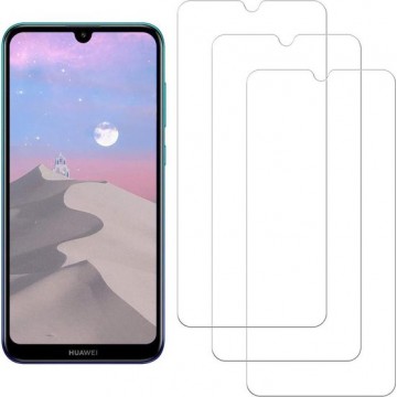 Huawei Y7 2019 Screenprotector Glas - Tempered Glass Screen Protector - 3x