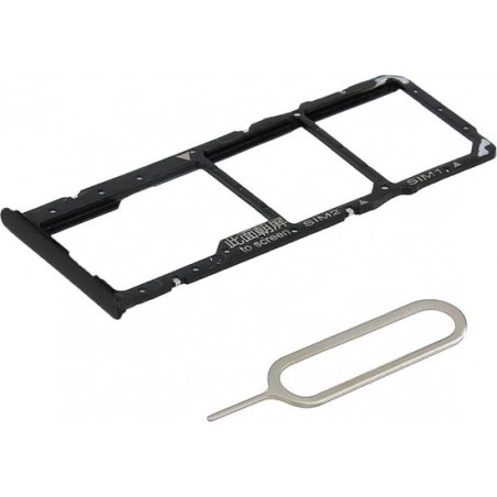 MMOBIEL Sim Tray Kaart Houder Nano Slot voor Huawei Y9 (Zwart)