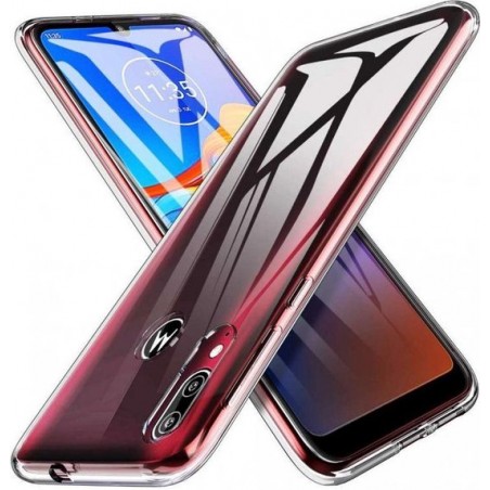 Motorola Moto E6 Plus Hoesje - Siliconen Backcover - Transparant