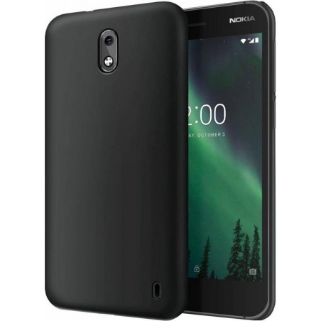 Nokia 2 zwart matt silicone tpu hoesje