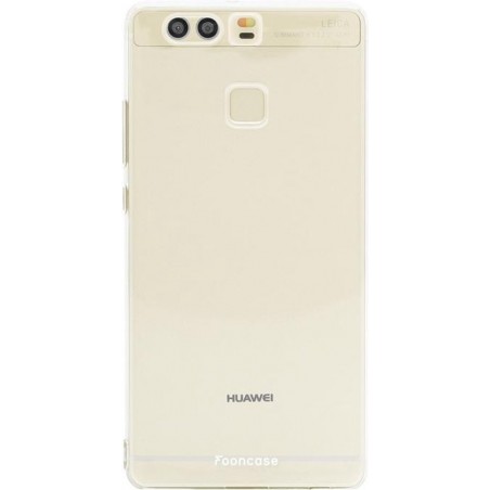 FOONCASE Huawei P9 hoesje TPU Soft Case - Back Cover - Transparant / Doorzichtig