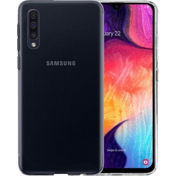 Samsung Galaxy A30s/A50s Hoesje Siliconen Case Hoes Cover - Transparant