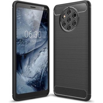 Nokia 9 PureView hoesje - Rugged TPU Case - zwart