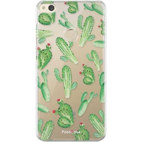 FOONCASE Huawei P8 Lite 2017 hoesje TPU Soft Case - Back Cover - Cactus