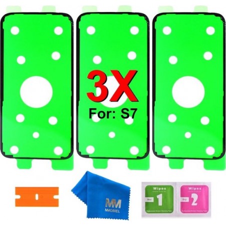 MMOBIEL 3x Stickers voor de Back Cover van de Samsung Galaxy S7 Edge - G935