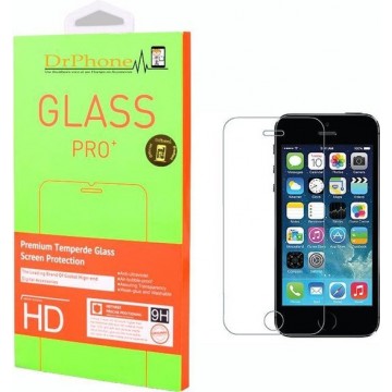DrPhone iPhone SE / 5S Glas - Glazen Screen protector - Tempered Glass 2.5D 9H (0.26mm)