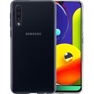 Samsung Galaxy A50s Hoesje Siliconen Case Hoes Cover - Transparant