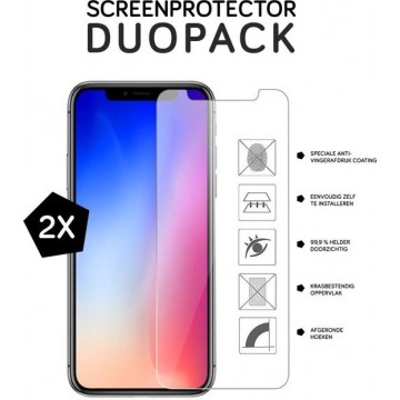 DUOPACK - iPhone XR Screenprotector - Tempered Glass Screen Protector voor iPhone XR