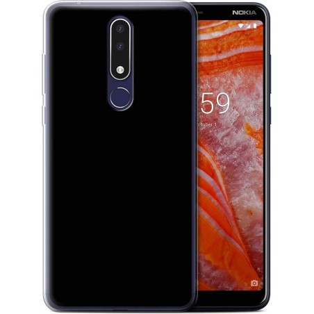 Nokia 3.1 Plus silicone hoesje zwart