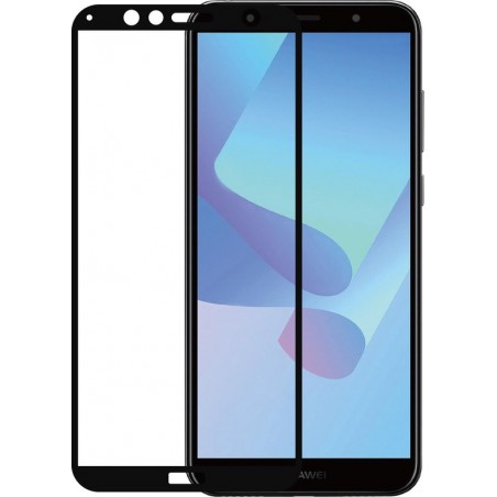 Azuri Tempered Glass flat RINOX ARMOR  - zwart frame - Huawei Y6 (2018)