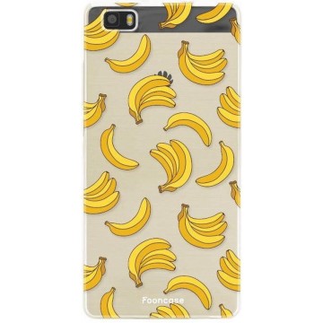 FOONCASE Huawei P8 Lite hoesje 2016 TPU Soft Case - Back Cover - Bananas / Banaan / Bananen
