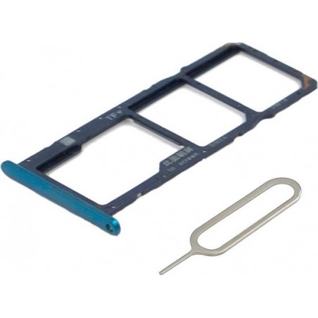 MMOBIEL Sim / SD Tray Kaart Houder Nano Slot voor Huawei Y7 2019 - AURORA BLUE