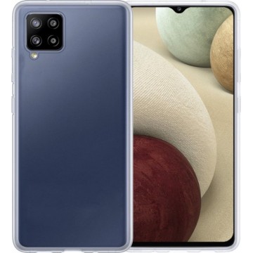 Samsung A12 Hoesje Back Cover Siliconen Case Hoes - Transparant