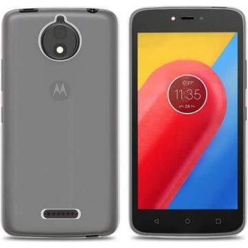 Hoesje CoolSkin3T TPU Case voor de Motorola Moto C Plus Transparant Wit