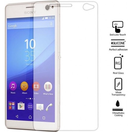 Sony Xperia C5 Ultra glazen Screenprotector Tempered Glass  (0.3mm)