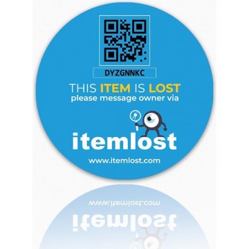 itemlost simme Sticker groot rond