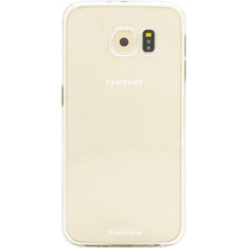 FOONCASE Samsung Galaxy S6 hoesje TPU Soft Case - Back Cover - Transparant / Doorzichtig