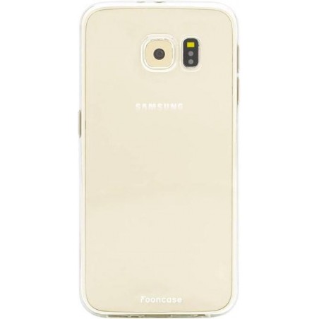 FOONCASE Samsung Galaxy S6 hoesje TPU Soft Case - Back Cover - Transparant / Doorzichtig