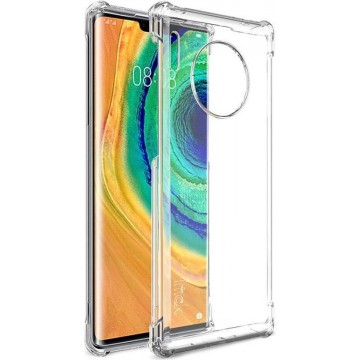 Voor Huawei Mate 30 Pro IMAK All Coverage Shockproof Airbag TPU Case (Transparant)