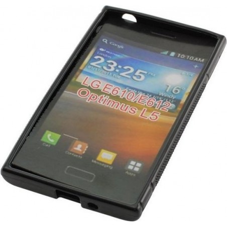 TPU Case voor LG E610 Optimus L5 - Zwart