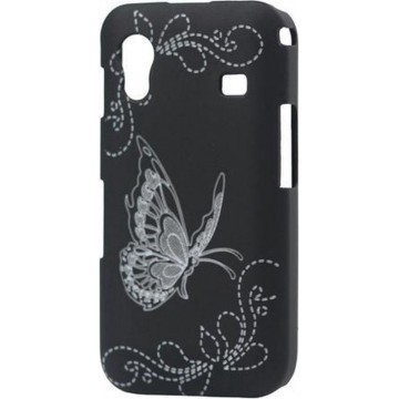 Butterfly Laser Gegraveerd Hard Case Samsung Galaxy Ace Black