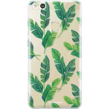 FOONCASE Huawei P10 Lite hoesje TPU Soft Case - Back Cover - Banana leaves / Bananen bladeren