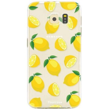 FOONCASE Samsung Galaxy S6 Edge hoesje TPU Soft Case - Back Cover - Lemons / Citroen / Citroentjes