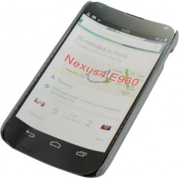 Backcover Google Nexus 4 E960 - zwart