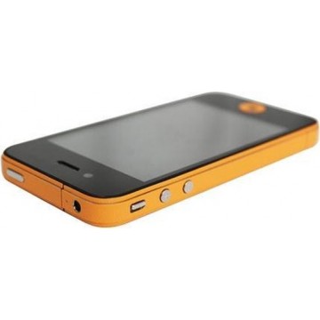 GadgetBay Decor Color Edge iPhone 4 4s Bumper stickers Skin - Oranje