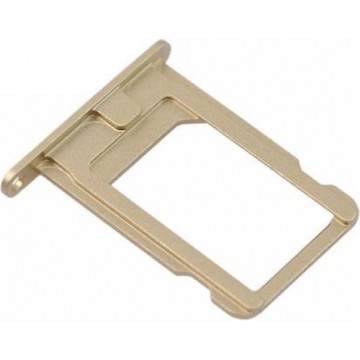 Metal micro Simcard tray holder Gold voor Apple iPhone 5S