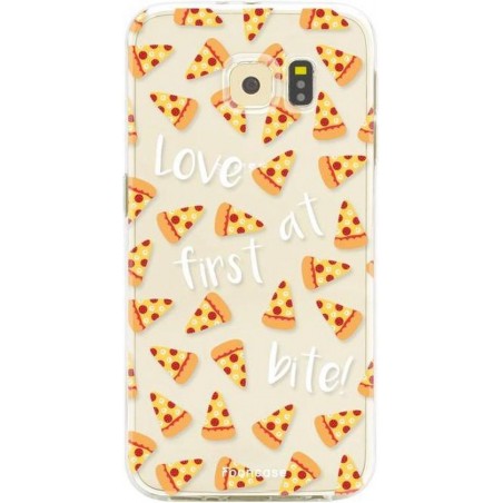 FOONCASE Samsung Galaxy S6 Edge hoesje TPU Soft Case - Back Cover - Pizza / Food