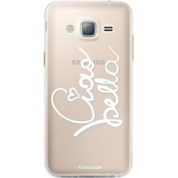 FOONCASE Samsung Galaxy J3 2016 hoesje TPU Soft Case - Back Cover - Ciao Bella!