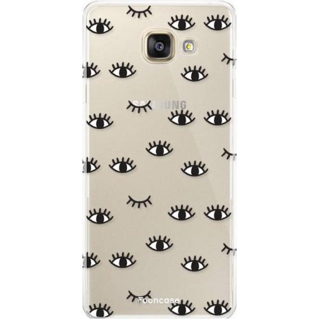 FOONCASE Samsung Galaxy A3 2017 hoesje TPU Soft Case - Back Cover - Eyes / Ogen