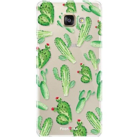 FOONCASE Samsung Galaxy A3 2016 hoesje TPU Soft Case - Back Cover - Cactus