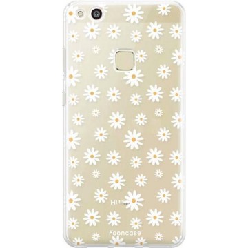 FOONCASE Huawei P10 Lite hoesje TPU Soft Case - Back Cover - Madeliefjes