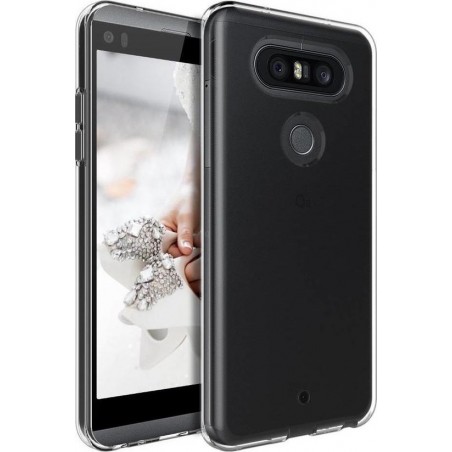 Hoesje CoolSkin3T TPU Case voor LG Q8 Transparant Wit