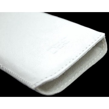 B2C Leather Case HTC Wildfire Washed White