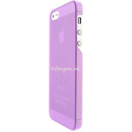 iPhone 5 5s SE back cover hoesje - transparant paars