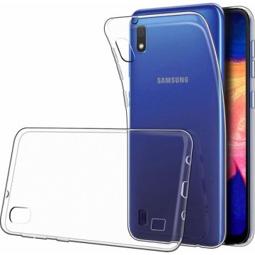 Samsung Galaxy A10/M10 Hoesje Siliconen Case Hoes Cover - Transparant