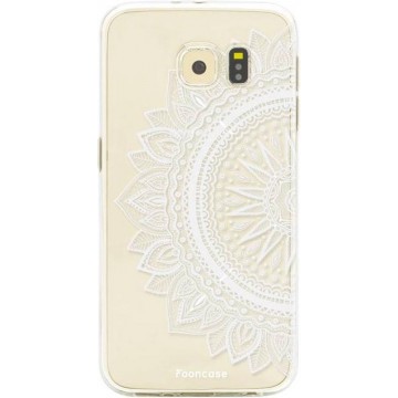 FOONCASE Samsung Galaxy S6 Edge hoesje TPU Soft Case - Back Cover - Mandala / Ibiza
