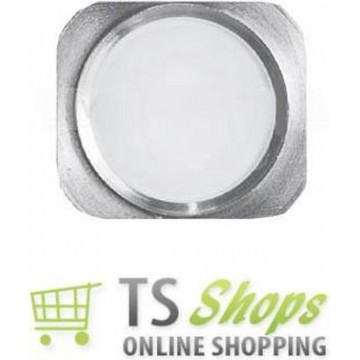 Home Button Silver White Wit voor Apple iPhone 5s