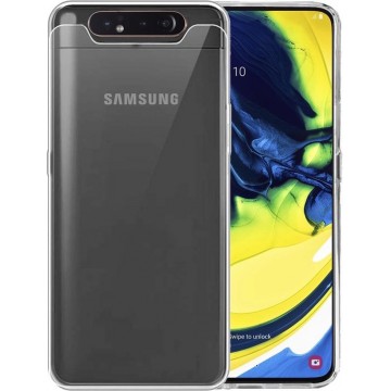 Samsung Galaxy A80/A90 Hoesje Siliconen Case Hoes Cover - Transparant
