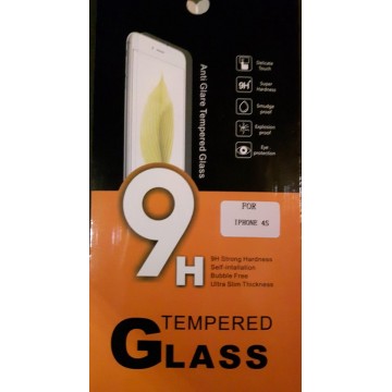iPhone 4s tempered glass - glazen screenprotector 9H 2.5D 0,3 mm
