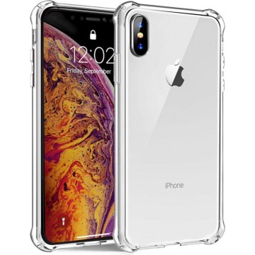 iPhone X / Xs / 10 Hoesje Shock Proof Siliconen Case Extra Stevig Transparant