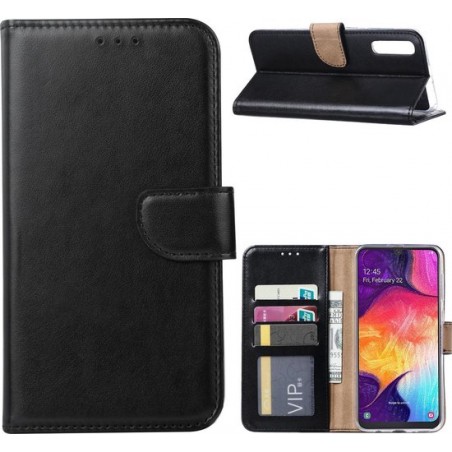 Samsung Galaxy A50 - Bookcase Zwart - portemonee hoesje