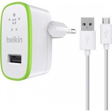 Belkin Thuislader met Losse Micro-USB naar USB kabel - 1.2m - 2,4A - Wit