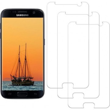 Samsung Galaxy S7 Screenprotector Glas - Tempered Glass Screen Protector - 3x