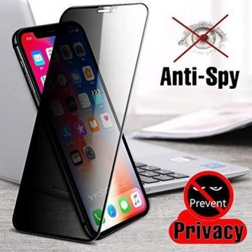 Anti Spy Full Privacy Apple iPhone 11 Screenprotector Glas - Tempered Glass Screen Protector