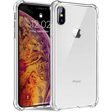 iPhone Xs Max Hoesje Shock Proof Siliconen Hoes Case Cover Transparant