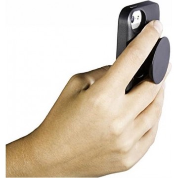 POP - Button in de PopSocket style - Inclusief ophang clip - Voor Telefoon/tablet - Zwart